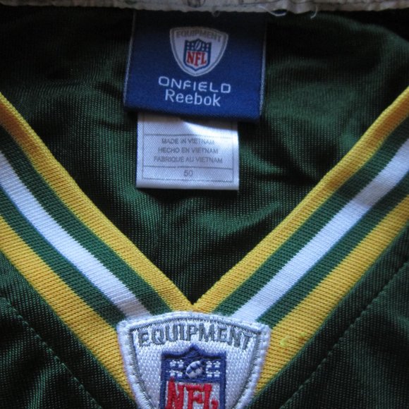 Green Bay Packers AARON RODGERS #12 NFL Football Sz 50/Lg Onfield Reebok Jersey - Picture 12 of 14